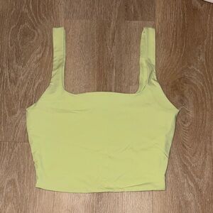 Garage Light Green Crop Top